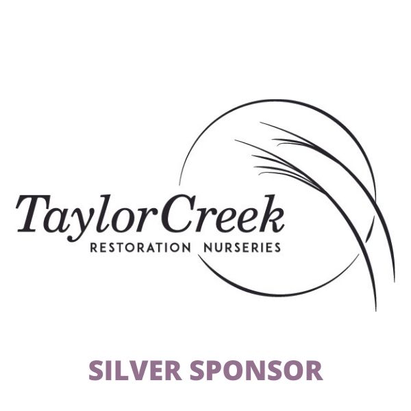 Taylor Creek logo and the words SILVER SPONSOR in purple letters.